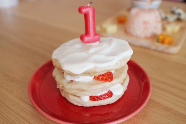 卵 乳製品不使用 １歳の誕生日ケーキ メニュー ふみログ